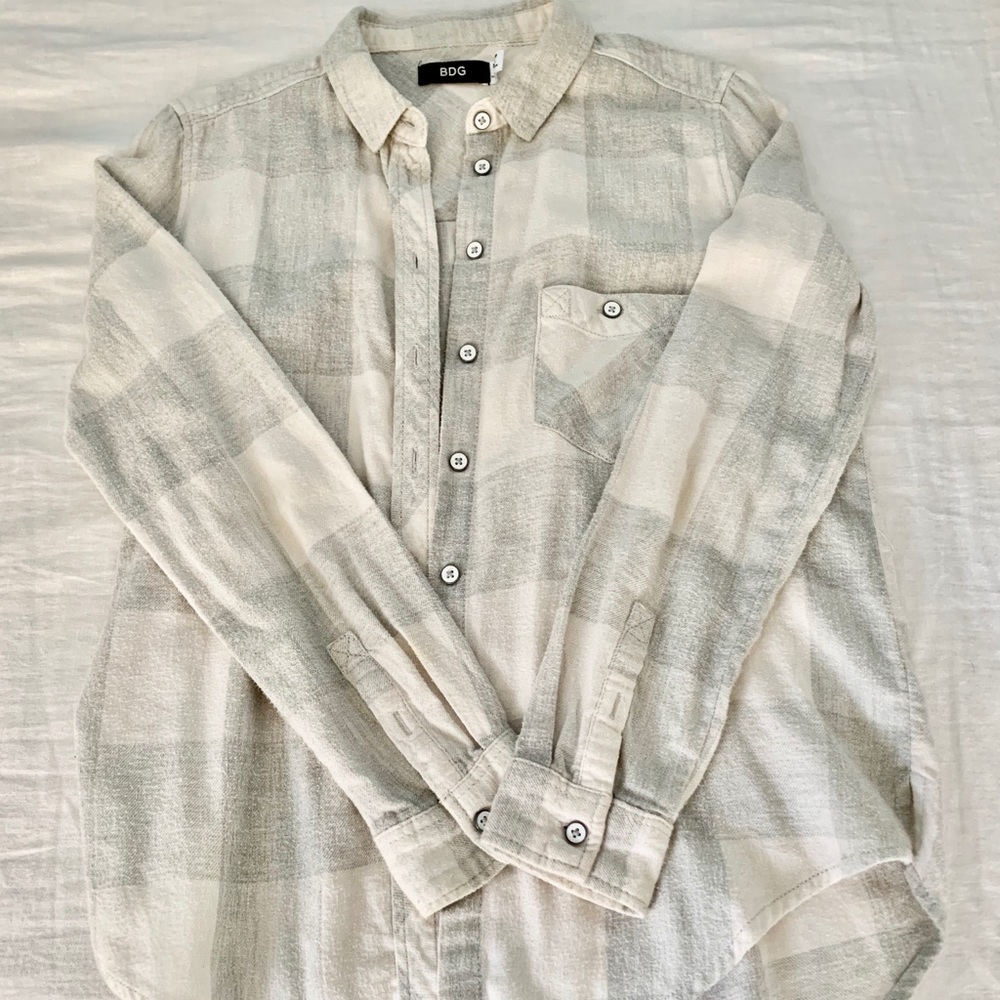 Urban Outfitters Lightweight Checkered Flannel